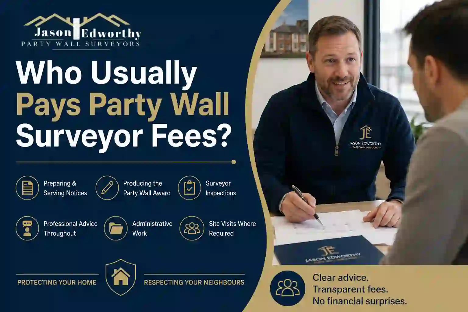 Who Usually Pays Party Wall Surveyor Fees Ipswich?